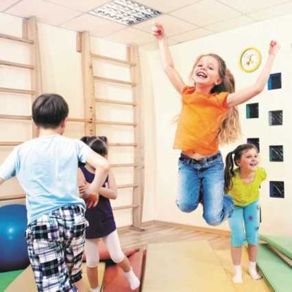 Kinderen gymmen