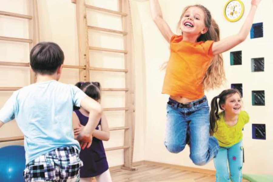 Kinderen gymmen