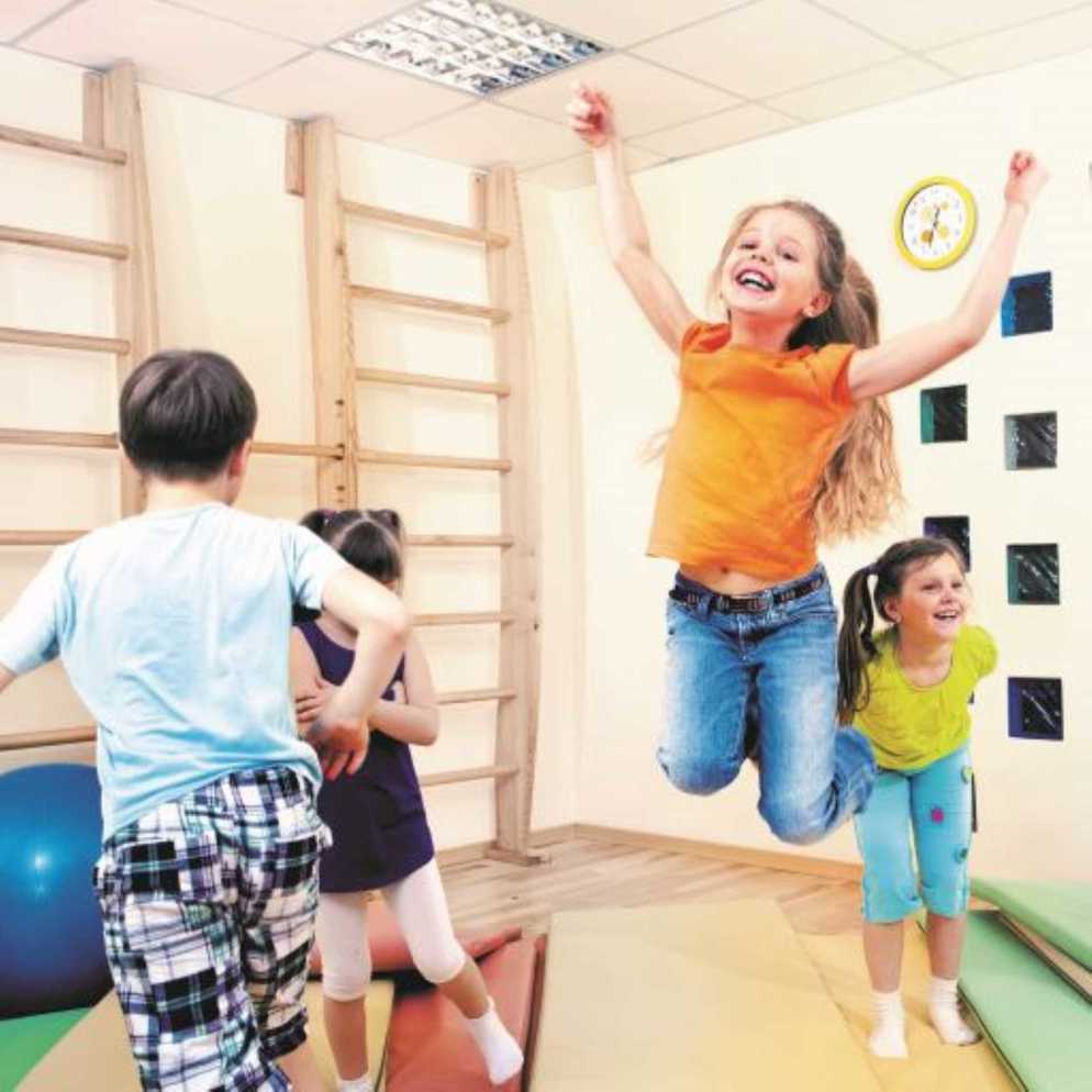 Kinderen gymmen